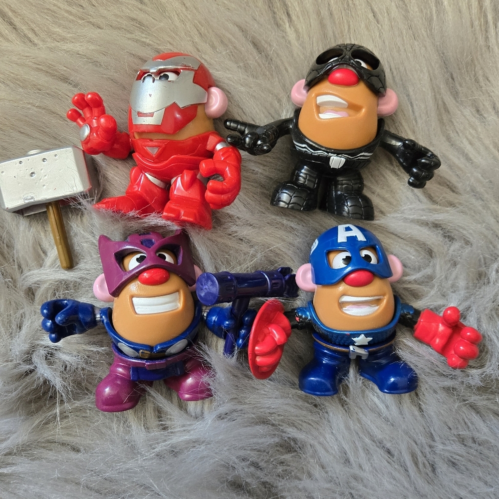 Marvel Mini Mr Potato Head Toy Lot